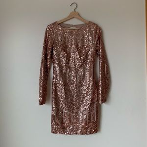 Rose gold dress